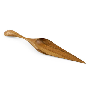Utensilios de Cocina de Madera de Suar de Grado Alimenticio con Incrustaciones de Cáscara de Coco Oscura, Color Marrón Claro, Hermosos Utensilios para Servir y Cocinar - Product Image 1