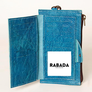 Cuir de vachette véritable souple longue fermeture éclair Hommes Femmes Portefeuille unisexe Nouveau design Nouvelle arrivée 2024 - Product Image 6