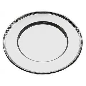 Assiette de Présentation Ronde en Acier Inoxydable de Luxe pour Mariages, Fêtes, Hôtels, Restaurants et Décoration de Table - Product Image 4