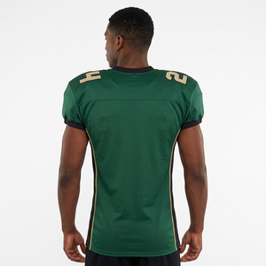 Camiseta de Fútbol Americano Verde – Uniforme Deportivo Personalizado con Números Bordados y Logotipo Personalizado - Product Image 2