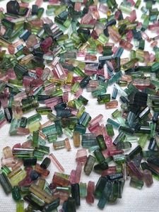 Wholesale Natural Multi Color Tourmaline Rough <b>Crystal</b> Chips Lot | Watermelon Tourmaline Loose <b>Raw</b> Gemstone for Jewelry Making, - Product Image 1