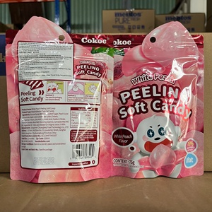 Hot Selling Peach Gummy <b>Candy</b> Peeled Style 75g Cokoc Brand Competitive Price Sweet Snack Wholesale Supplier Export - Product Image 2