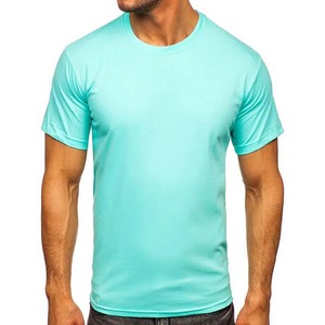 T-shirts pour hommes en coton 100% col rond, style streetwear, couleur unie, manches courtes, coupe oversize, en vente. - Product Image 1