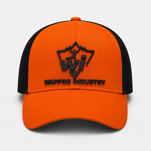 Custom Orange Black Mesh Trucker <b>Cap</b> Adjustable <b>Snapback</b> Baseball Hat 3D Embroidery Outdoor Sports Promotional <b>Cap</b> Wholesale <b>cap</b> - Product Image 1