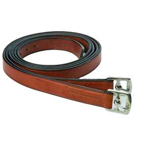 Correas de Cuero Genuino para Estribos, Resistentes, para Equitación Inglesa, con Hebillas de Acero Inoxidable, Accesorios Ecuestres Duraderos FAB - Product Image 1