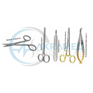 High Quality 11 Piece General Surgical Instrument Set Stainless Steel Reusable CE Certified Dissecting Forceps <b>Kit</b> - Product Image 4