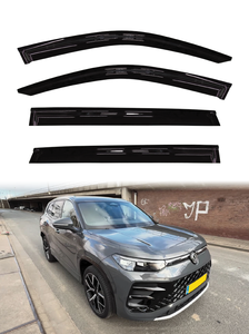 Pare-soleil transparent en acrylique noir mince GCS pour Volkswagen Tayron 2018-2022 (version européenne) - Déflecteurs de fenêtre - Protection des vitres - Product Image 2