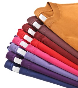 T-shirt en coton pur à 100 %, col rond, épaules tombantes, manches courtes, double fil 280g, prix usine Chine-Bangladesh, vente en gros - Product Image 1
