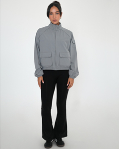 Chaqueta Cortavientos de Poliéster Tejido de Alta Calidad para Mujer, con Cierre de Cremallera, para Otoño - Product Image 1