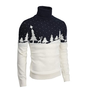 Pull en maille pour homme de haute qualité, coupe ajustée, 100% coton, col rond, décontracté, 2 couleurs, séchage rapide, automne-hiver - Product Image 5