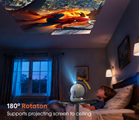 Proyektor Portabel Gaya Sepak Bola CRE O1 720P HD Android 9 WiFi6 Auto Focus Auto Keystone LED Home Theater