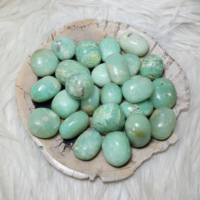 Venta al por mayor de alta calidad Natural Indonesia Chrysoprase caído Napu piedras preciosas artesanía curación cristal 20-30mm