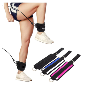 Attelle de cheville unisexe en néoprène et nylon pour la gym, avec logo personnalisé, sangle de cheville rembourrée pour machines à câbles - Product Image 2