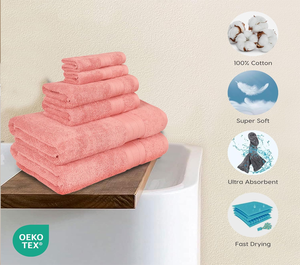 Juego de Toallas de Baño de Algodón Suave de Lujo de 400 GSM, Secado Rápido, Toalla para Cara, Manos y Cabello, Alfombra de Baño, para Hotel, Resort, Spa, Gimnasio, Hospital, Clínica, Venta al por Mayor - Product Image 4