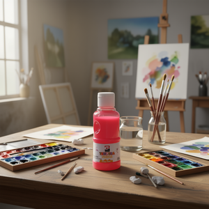 Polvo Fluorescente para Acuarela, TEPERA ROSA FLORESCENTE, para Mejorar el Arte en Acuarela - Product Image 3