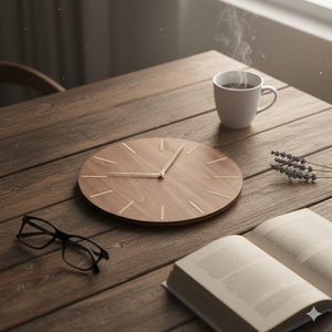 Premium Wooden Art Deco Wall <b>Clock</b> Home Decor Silent Quartz Waterproof Customizable Size Needle Antique Style Wedding Gift Best - Product Image 5