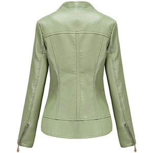 Fashionable Stylish Women Leather Jacket Best Manufacturing Soft durable Stylish Casual Leather Plus Size Women Leather Jacket - Product Image 3