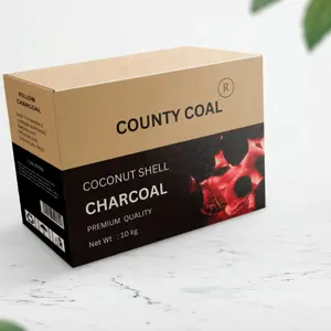 Briquetas de carbón de coco de calidad estándar de compra mejor calificadas 100% seguras para usar personas de todas las edades para barbacoa
