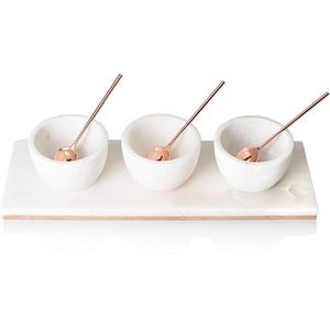 Accessoire de table de luxe, décoration de cuisine, porte-épices, décoration de cuisine minimaliste, ensemble sel et poivre haut de gamme - Product Image 4