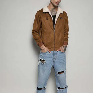 Chaqueta de Cuero para Hombre, Estilo Casual, Personalizable, Profesional, Transpirable, de Lona, para Invierno, Estilo Urbano, para Adultos, en Oferta - Product Image 4