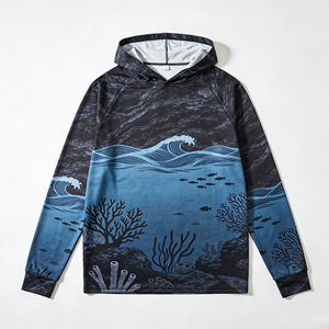 Chaqueta de Pesca, Chaqueta con Capucha Forrada de Forro Polar, Resistente al Agua y al Viento, con Múltiples Bolsillos, Equipo para Actividades al Aire Libre - Product Image 3