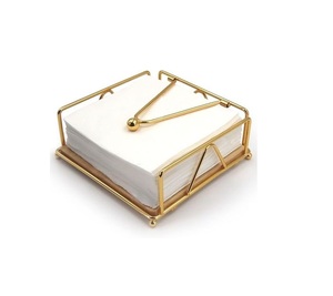 Porte-mouchoirs linéaire en métal, design droit, distributeur de serviettes, aspect moderne, adapté à la table à manger, au comptoir de cuisine et aux bureaux - Product Image 4