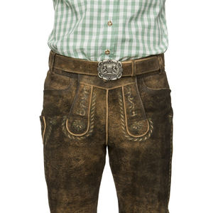 กางเกงหนังบาวาเรียนคุณภาพพรีเมียม ทนทานสูง ระบายอากาศได้ดี ผลิตจากหนังแท้ 100% สำหรับผู้ชาย พร้อมตัวเลือกปรับแต่งได้ เหมาะสำหรับกิจกรรมกลางแจ้ง - Product Image 2