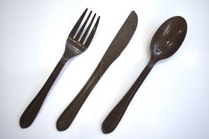 High Quality Durable Bio-Coffee Material Cutlery Set-Disposable <b>Fork</b> <b>Knife</b> Spoon Serving Accessories Made in Vietnam - Product Image 2