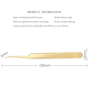 Pince à épiler fine en acier inoxydable avec poignée en fibre, pour travaux de précision des cils, haute performance, antistatique, durable, pointe fine, qualité A+ - Product Image 2