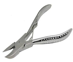 Coupe-ongles argentés pour ongles épais, outil de podologie robuste avec lame incurvée, ressort simple et poignée ergonomique - Product Image 3