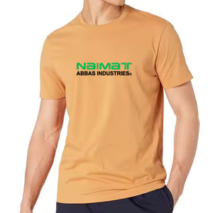 Camiseta de Algodón de Manga Corta para Hombre, Corte Regular, Cuello Redondo, Diseño Casual con Letras Estampadas - Product Image 2