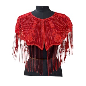 2026 Beaded <b>Sequins</b> Lace Cape with 100% Cotton Fabric and Stainless Steel at Best Prices From India - Product Image 1