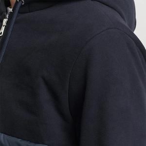 Vestes d'hiver matelassées pour hommes adultes, à capuche, fermeture éclair, couleur noire et bleu marine, imperméables, coupe-vent, personnalisables - Product Image 5