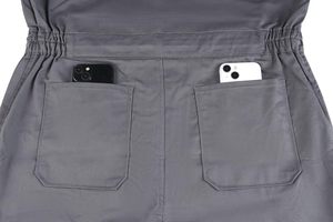 Combinaison de travail en coton pour hommes, avec bande réfléchissante, multi-poches, uniforme industriel, ajustement réglable - Product Image 6