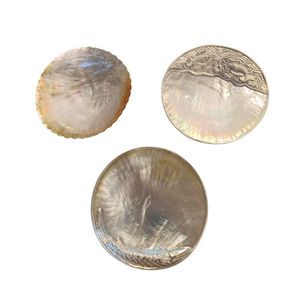 Plato de Nácar de Concha de Ostra con Corte Floral Largo de 13cm, 15cm, 24cm, 30cm, con Reflejo Brillante para Decoración de Cena - Product Image 3