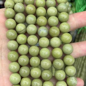 Cuentas de ágata verde de Alashan, cuentas redondas de piedras preciosas naturales, hebra de cuentas para hacer joyas, manualidades DIY - Product Image 5
