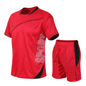 Ensemble de maillot de football vert lime pour homme, manches courtes, col rond, tissu respirant, imprimé sportif, short noir, vêtements de sport pour adulte - Product Image 5