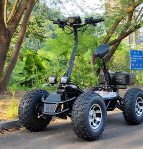 ESWING Scooter Eléctrico Todoterreno Plegable de Alta Potencia con Motor de 10000 W, 50 mph, Batería Doméstica de 60 V 50 Ah, 4 Ruedas 4x4 - Product Image 3