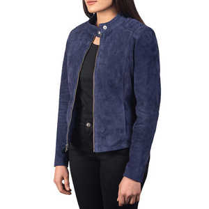 Veste en cuir streetwear pour femme, design personnalisé, vêtement d'extérieur doux et de qualité supérieure, style motard tendance - Product Image 5
