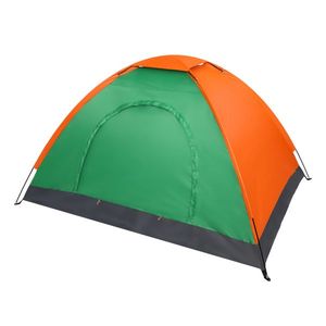 Tenda a Cupola Impermeabile per 2 Persone, Arancione e Verde, per Campeggio e Escursionismo - Product Image 2