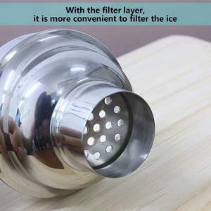 Juego de Coctelera de Acero Inoxidable Ecológico Hecho a Mano de Alta Calidad para Suministros de Bar, Precios al por Mayor - Product Image 2