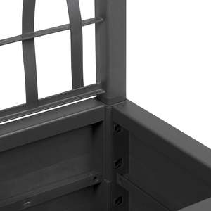 Boîte à fleurs en plastique gris foncé 14,17 x 14,17 x 55,12 pouces pour pots et jardinières - Product Image 6