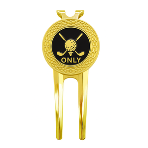 ของขวัญแจกฟรี ที่ทำจากโลหะเคลือบเงา พร้อมโลโก้กีฬาแบบกำหนดเอง ที่ทำเครื่องหมายลูกกอล์ฟ พร้อมอุปกรณ์ซ่อมร่องกรีนแบบพกพา กันน้ำ ยี่ห้อ JIN JUMBO - Product Image 1