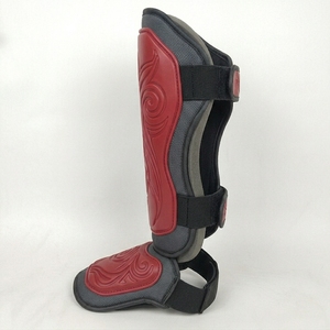 Protège-tibias de boxe pour adultes avec fermeture auto-agrippante réglable, en PU professionnel OEM 2026, élastiques - Product Image 5