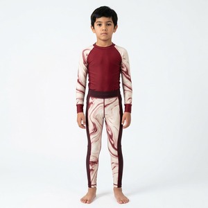 ชุดเสื้อรัดรูปแขนยาวสำหรับเด็ก MMA Rash Guard Spats ลายพิมพ์ซับลิเมชั่นภูเขา สำหรับเด็กผู้ชาย - Product Image 2