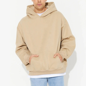Sweat à capuche de haute qualité en coton lourd 100% personnalisé, sweat à capuche oversize uni, impression 3D, plusieurs couleurs d'automne pour hommes - Product Image 1