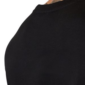 Camiseta de jersey negra premium con cuello redondo para hombre, manga corta, transpirable, ligera, atlética, para correr, fitness, gimnasio, entrenamiento, informal - Product Image 5