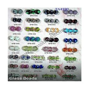 Assortiment de perles de verre fantaisie pour la fabrication de bijoux, brillantes, brillantes, à bas prix, prêtes à expédier. - Product Image 1