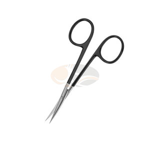 2 ciseaux irisés en acier inoxydable, à pointes courbes TC, pour chirurgie ophtalmique, instrument de coupe de tissus et de sutures, 110 mm 11 cm - Product Image 6