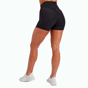 Women's High-Waisted <b>Tummy</b> <b>Control</b> High Compression Sports Shorts Solid Pattern Lightweight Breathable Quick Dry - Product Image 4